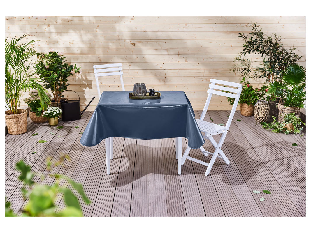 LIVARNO HOME Lacktischdecke rechteckig, Blau, B/B: 110 x 140 cm, abwischbar und wasserabweisend - Bild 2