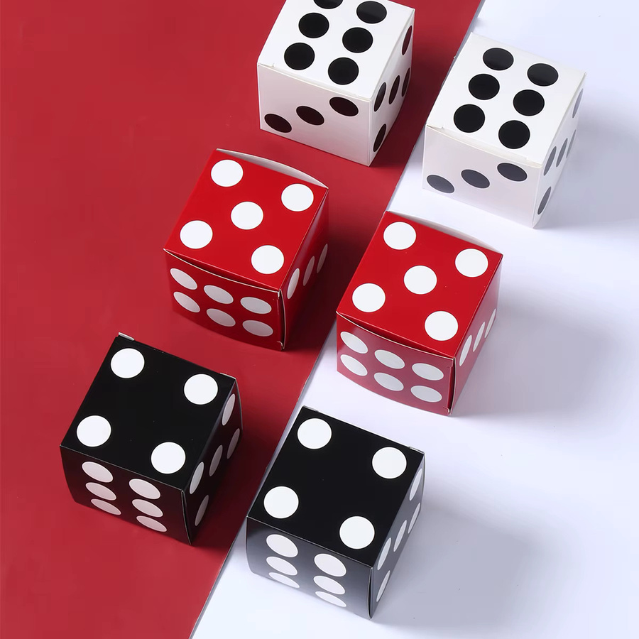 12er Set Huiran Würfel Candy Boxen aus Papier in Multicolour für Hochzeit, Geburtstag und Party als Geschenkverpackung und Dekoration - Bild 2