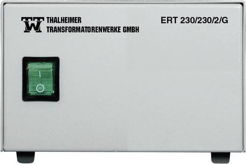 Thalheimer ERT 230/230/10G Labor-Trenntrafo Festspannung 2300 VA in Grau mit 8 x 230 V/AC Ausgängen - Bild 1