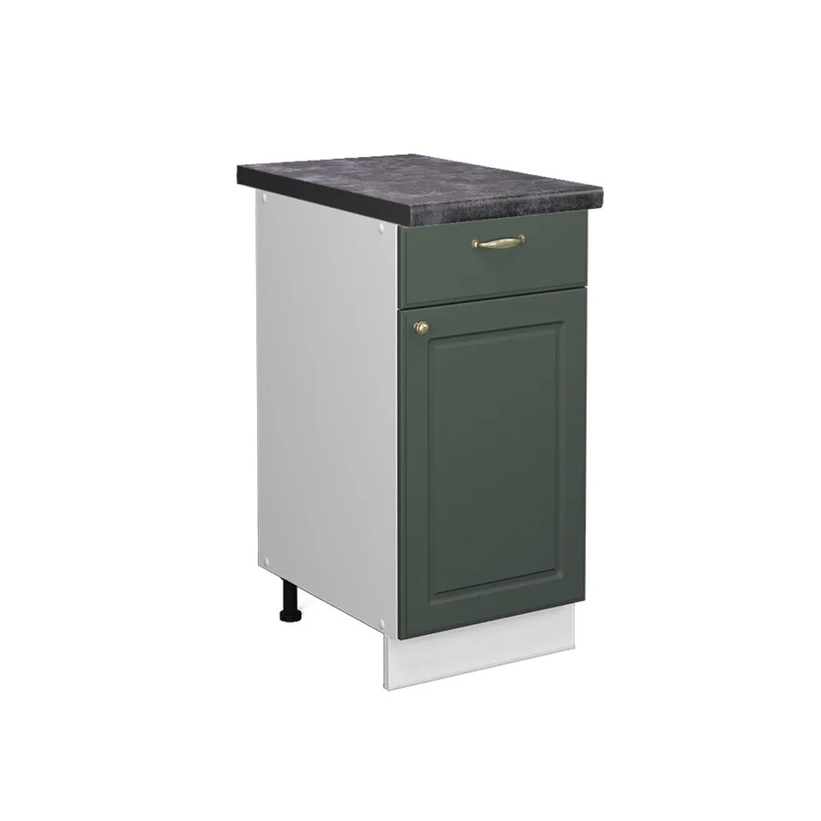 Vicco Küchenunterschrank Fame-Line im Landhausstil, Farbe Grün-Gold-Weiß-Anthrazit, B/T/H: 40 x 60 x 82 cm - Bild 2