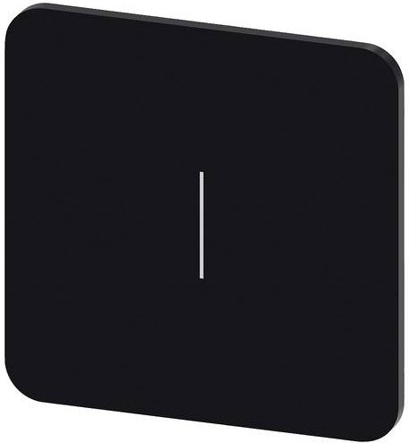 Siemens Bezeichnungsschild quadratisch 3SU1900-0AF16-0QB0 Schwarz Weiß B: 2,2 cm x H: 2,2 cm 10 Stück - Bild 1