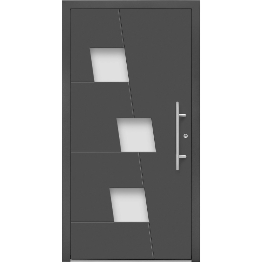 Splendoor Moderno M550/P Aluminium-Haustür mit Glaseinsatz in Anthrazit Metallic, B/H: 110 x 210 cm, Anschlag Rechts - Bild 2