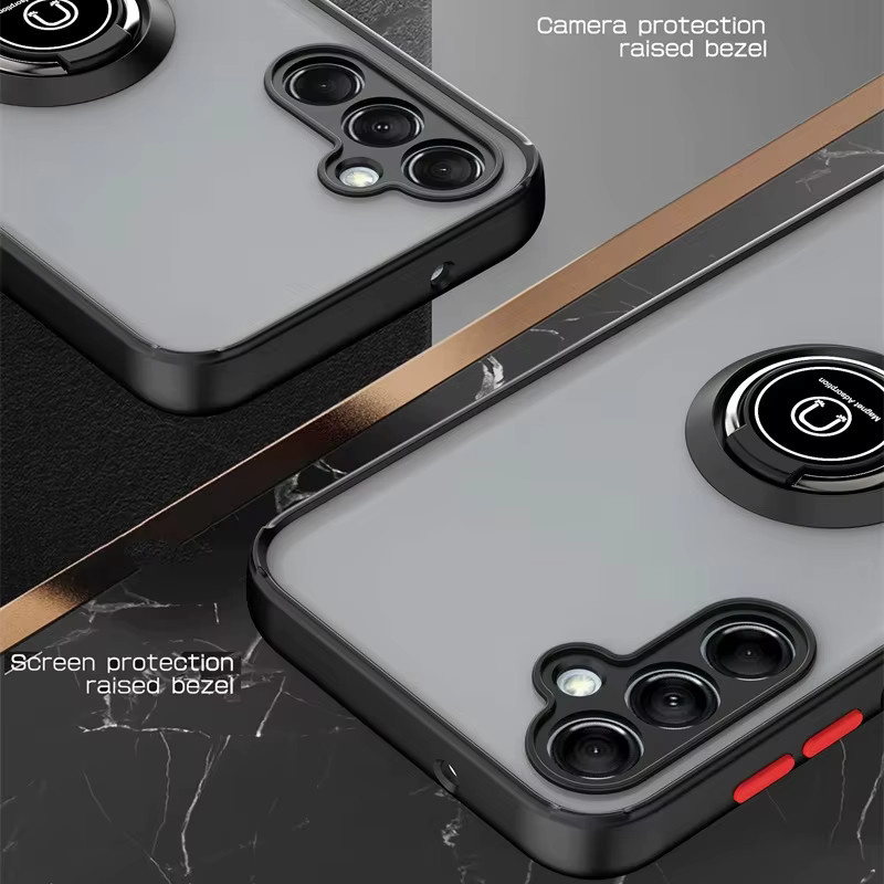 Samsung Handyhülle mit Ring-Ständer und Stoßschutz in Rot für A56 A55 A35 A14 A15 A25 A05S A24 A34 A04S A13 A33 A52S A32 A54 A53 A73 A31 A23 - Bild 5