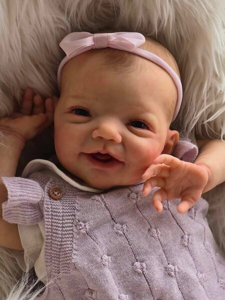 NPK Babypuppe Charlie, Ganzkörper-Neugeborene, 19 Zoll, Soft Touch - Bild 1