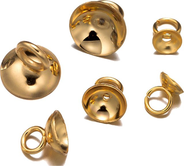 Bügel Verschluss, 304 Edelstahl, runde Bügel, Anhänger, Charms, Unisex - Bild 1