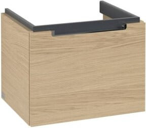 Villeroy & Boch Waschtischunterschrank Subway 2.0 in Nordic Oak mit Chromgriffen, Wandmontage, B/T/H: 53,7 x 42 x 42,3 cm - Bild 1