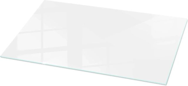 Tulup Couchtischplatte aus Glas in Weiß, rechteckig und glatt, B/T: 140 x 70 cm - Bild 1