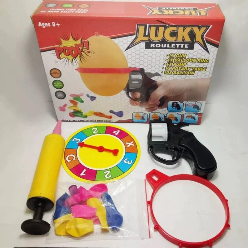 IYUEQIANLI Russisches Roulette Ballon Scherz Drehteller Bausatz Tischspiel - Bild 3