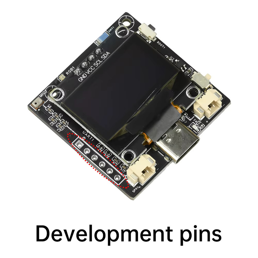 diymore ESP32-C3 AI Voice Development Board mit SSD1306 OLED Display und WiFi Modul in Schwarz für Xiaozhi AI Intelligent Robot - Bild 2