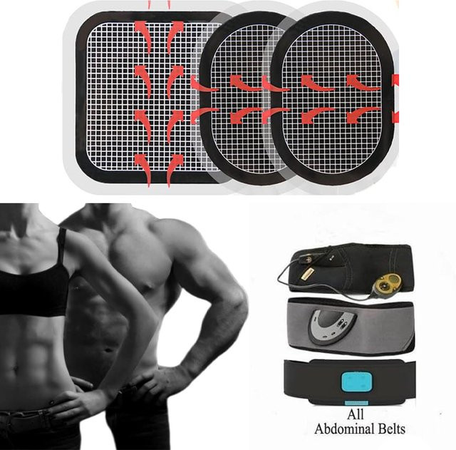monclique EMS Elektrischer Muskelstimulator Ersatz-Gel-Pads, 3/18 Stück, Unisex - Bild 1