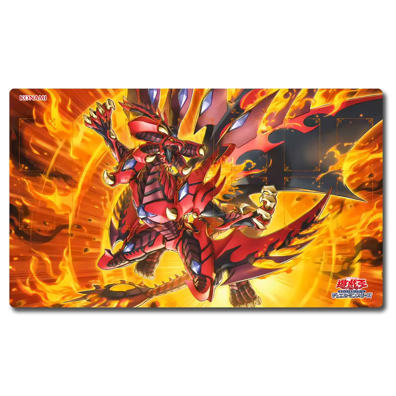 Yu-Gi-Oh! Red Supernova Dragon Spielmatte, Gummi, Rot - Bild 2