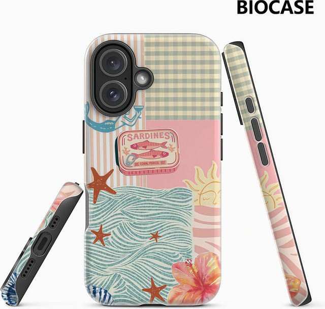 Robuste Magnetische Handyhülle von Potdemiel in Pink und Multicolour für iPhone 17 16 15 14 13 Pro Max Plus - Bild 1