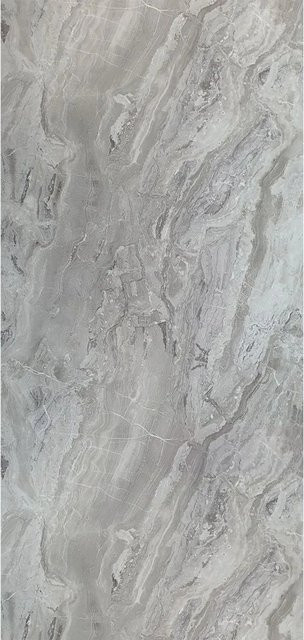 Aluverbund24 PVC Wandpaneele Marmori Grey in Marmor-Optik Hochglanz, Breite: 122 cm, Höhe: 244 cm - Bild 1