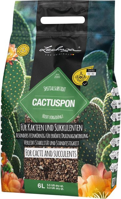 Lechuza Cactus Pon Spezialsubstrat für Kakteen, Sukkulenten und essbare Pflanzen, 6 l - Bild 1