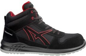 Albatros CLIFTON MID S3 Sicherheitsstiefel aus Veloursleder in Schwarz und Rot, Größe 47 - Bild 1