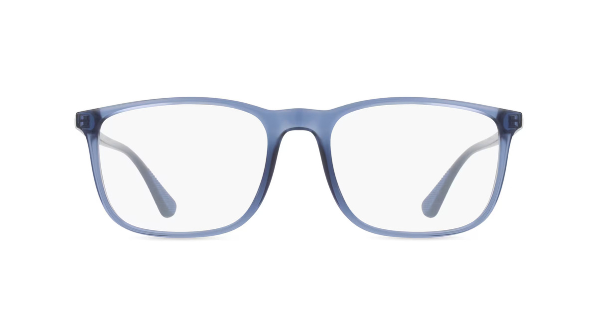 Emporio Armani EA3177 Korrektionsbrille, Vollrand, Quadratisch, Kunststoff, blau, transparent, Herren - Bild 1