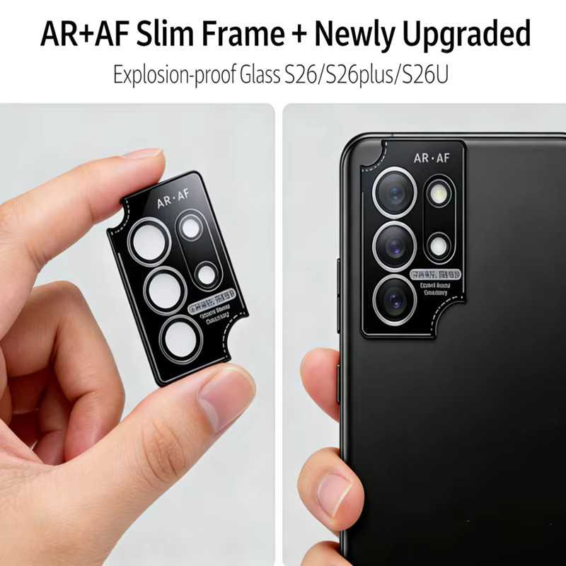 HD Clear Tempered Glass Displayschutz und Kameraschutz für Samsung Galaxy S26 Ultra Plus S26+ in Schwarz und Transparent - Bild 2