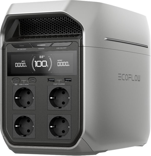 EcoFlow DELTA 3 PLUS Tragbare Powerstation in Silber und Grau mit 1024 Wh - Bild 1