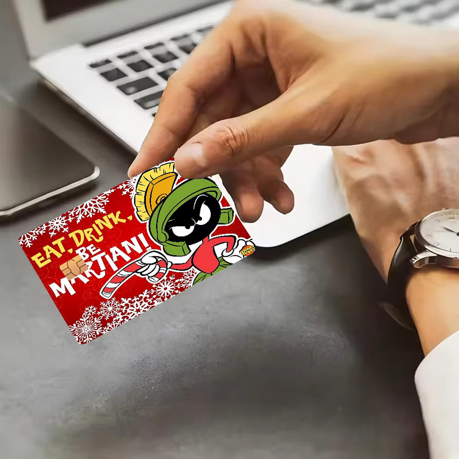 M-Marvin The M-Martian Cartoon Anime Sticker Skin für Debit- und Kreditkarten - Bild 4