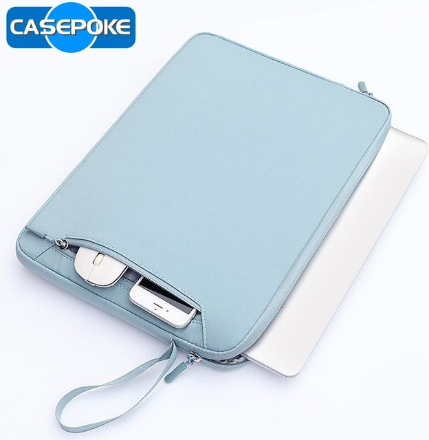 CASEPOKE Laptoptasche und Tablet-Hülle in Weiß für iPad Pro, MacBook, Xiaomi, HP und Lenovo, wasserdicht - Bild 1