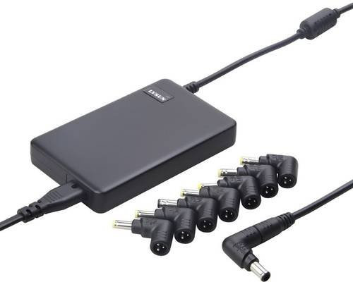 LVSUN Ultra Slim USB Ladestation 90W mit 1x USB-A und 3,5mm DC-Stecker in Schwarz - Bild 1