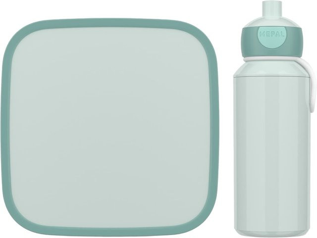 Mepal Lunchset XL Campus Turquoise aus Kunststoff mit Besteck und Unterteilungen, auslaufsicher - Bild 1