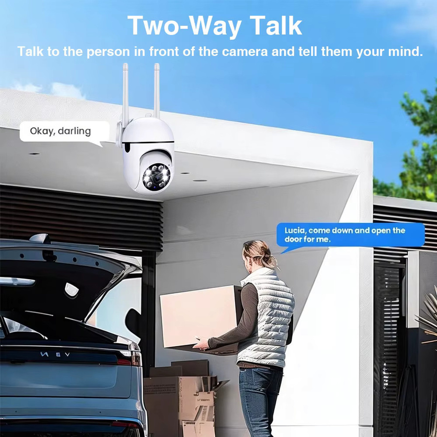 390EYES Jaxcam WLAN PTZ-Innenkamera mit 5MP Auflösung, Bewegungserkennung, automatischer Verfolgung und Zwei-Wege-Audio in Weiß - Bild 6