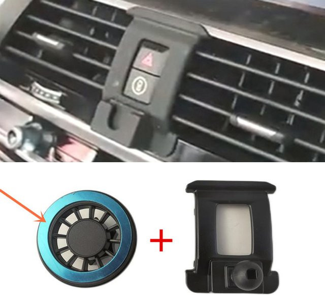 Magnetische Smartphone-Halterung aus ABS-Kunststoff für BMW X3 G01 und X4 G02 (2018-2021), Farbe: Schwarz - Bild 1