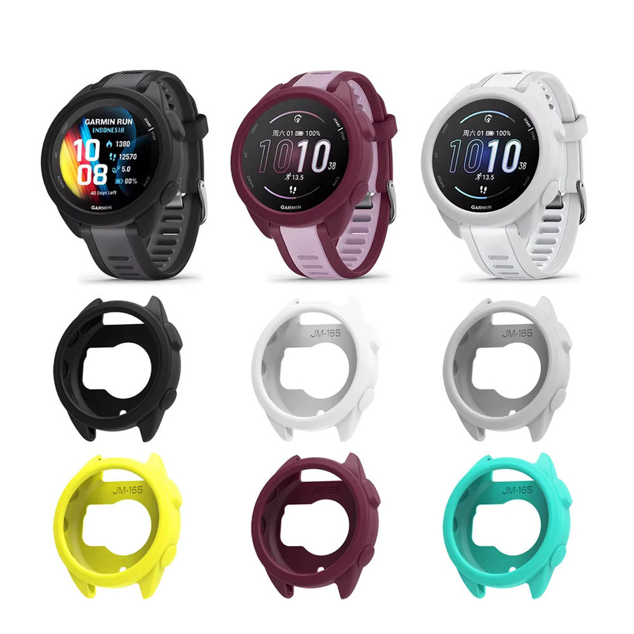 Garmin Smartwatch Schutzhülle Silikon, Mintgrün, Forerunner 165 - Bild 3