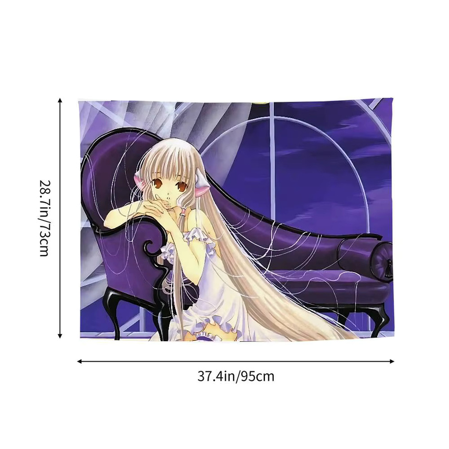 MINISO Anime C-chobits Wandbehang im Art Deco Stil für dein Zuhause, Breite: 70 cm, Höhe: 50 cm - Bild 4