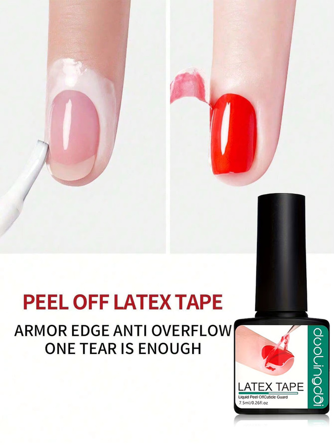 DUOLINGDAI Peel-Off-Nagelbarriereflüssigkeit, 7,5 ml, Unisex - Bild 3