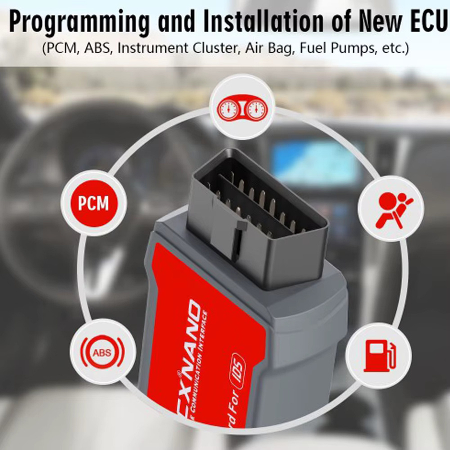 VXDIAG VCX Nano 2-in-1 ECU-Tastenprogrammier-Diagnosetool für Mazda und Ford mit IDS V125 zum Lesen von VIN, Löschen von Codes sowie Diagnose von TPM, DPF, ABS und Injektoren - Bild 3