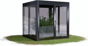 SunElements Gewächshaus SunGarden Power 2.2, B/H/T: 233 x 229 x 233 cm, anthrazit-metallic grau - Bild 1