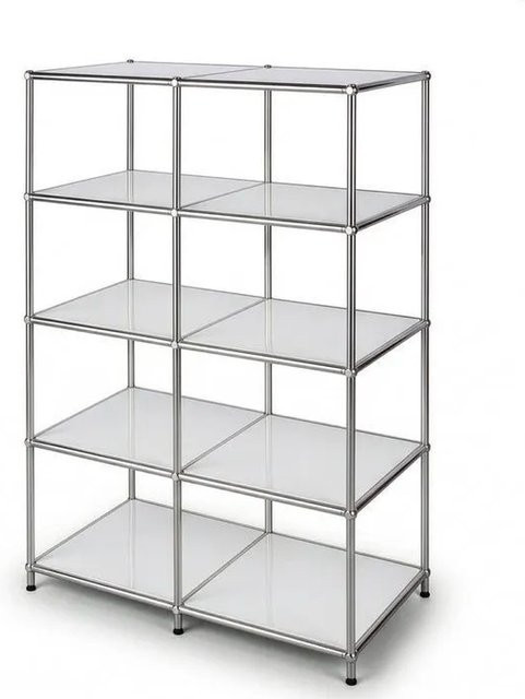 Floordirekt Metallregal Concept Epure MK-015 Standregal Weiß, B/T/H: 78 x 40 x 118 cm - Bild 1