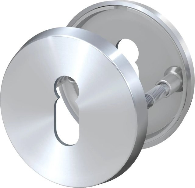 BASI Buntbart Rosettenpaar ZBR 3110 in Silber aus Edelstahl - Bild 1