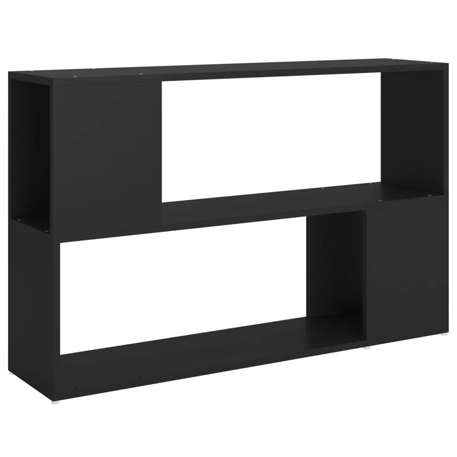 vidaXL Bücherregal Schwarz Modern Wandmontage aus MDF B/H/T: 100 x 63 x 24 cm - Bild 2
