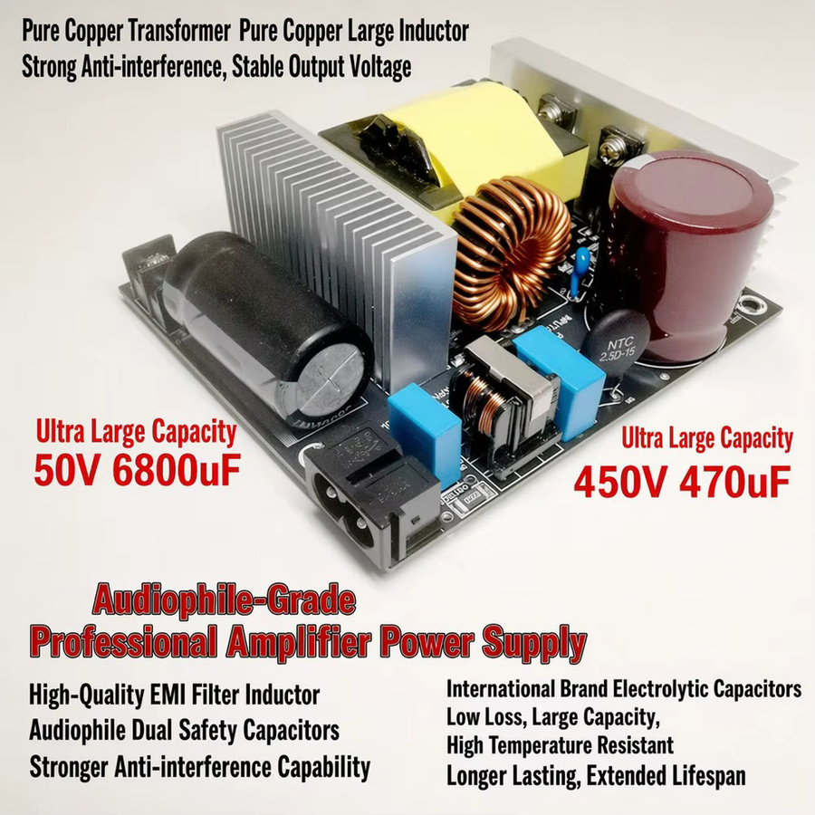 HpLive Hochleistungs-Isolier-DC-Netzteil 48V 600W Schaltnetzteil für Verstärker in Grau und Multicolour - Bild 4