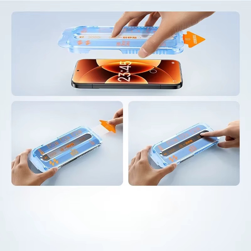 Displayschutzfolie aus gehärtetem Glas für Honor 500 Pro, Honor 400 Magic 8 und 7 Pro, transparente Vollabdeckung mit 9H Härtegrad - Bild 4