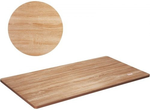 VEVOR Tischplatte aus Spanplatte für höhenverstellbare Schreibtischgestelle, Braun, B: 180 cm, T: 60 cm, H: 2,54 cm - Bild 1