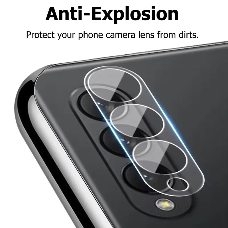 Samsung Galaxy Z Fold 7 6 5 4 Ultra HD Kamera Schutzfolie aus gehärtetem Glas, transparent, 1-3 Stück - Bild 5