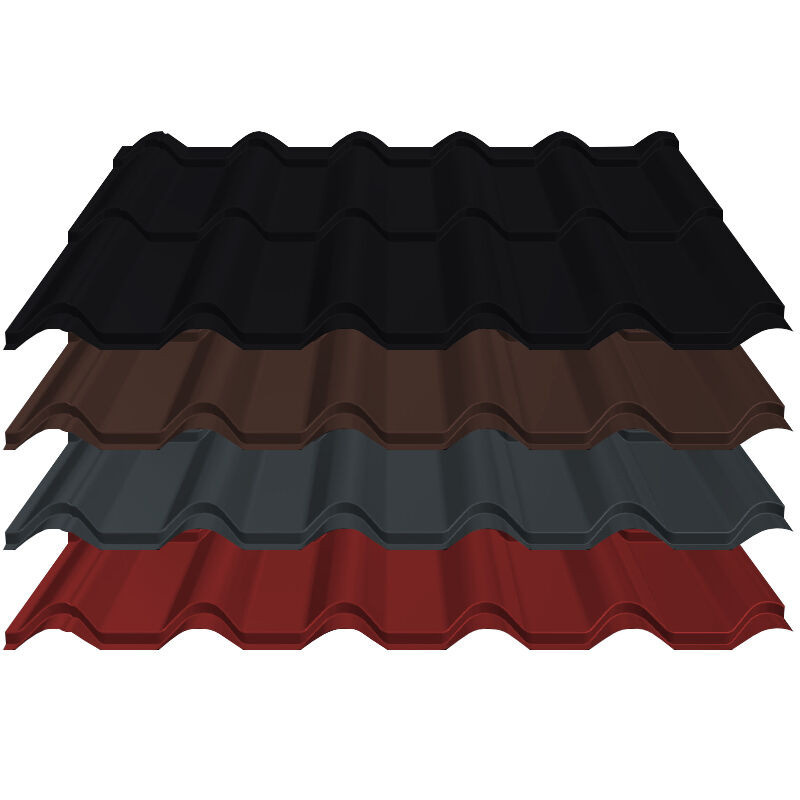 Pfannenblech Diament Eco+ von Blachotrapez GmbH aus Aluminium in Multicolor, Modullänge: 350 mm, Stärke: 0,60 mm, 25 µm Stucco - Bild 1