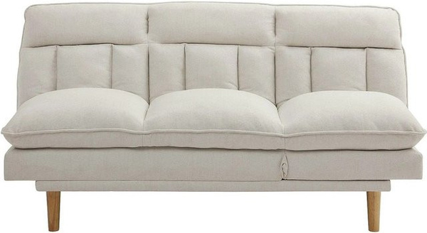 Vente-unique Schlafsofa Palobu in Beige mit Stoffbezug und Click-Clack-Funktion