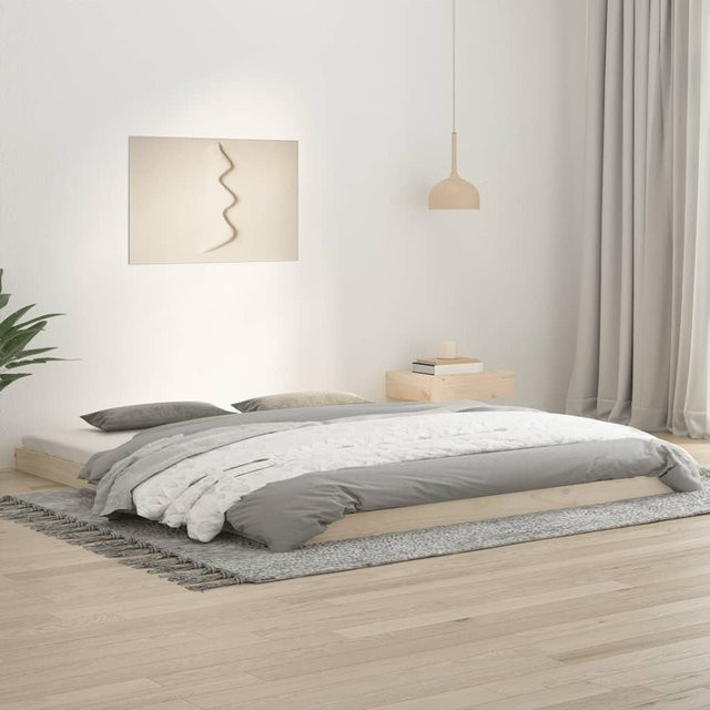 vidaXL Massivholzbett aus Kiefernholz in Braun, B/T/H: 180 x 200 cm - Bild 3
