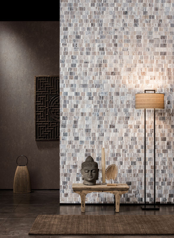 Omexco Tapete BOA1 Borneo BOA103 in Beige, Grau und Multicolour mit Natur- und Abstrakt-Motiv aus Vlies - Bild 2