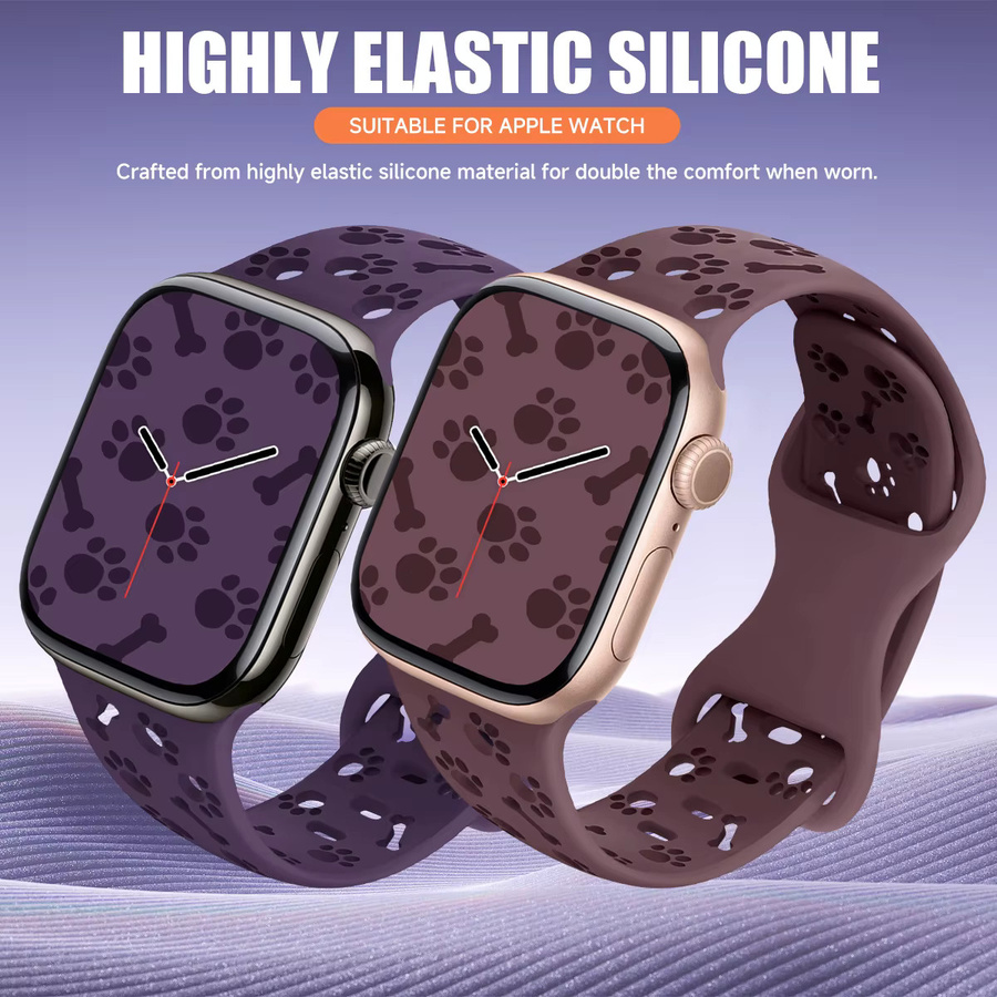 Sport-Silikonarmband für Apple Watch, Silikon, Unisex - Bild 3