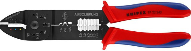 Knipex Crimpzange 97 22 240 SB in Schwarz mit Mehrkomponenten-Hüllen - Bild 2