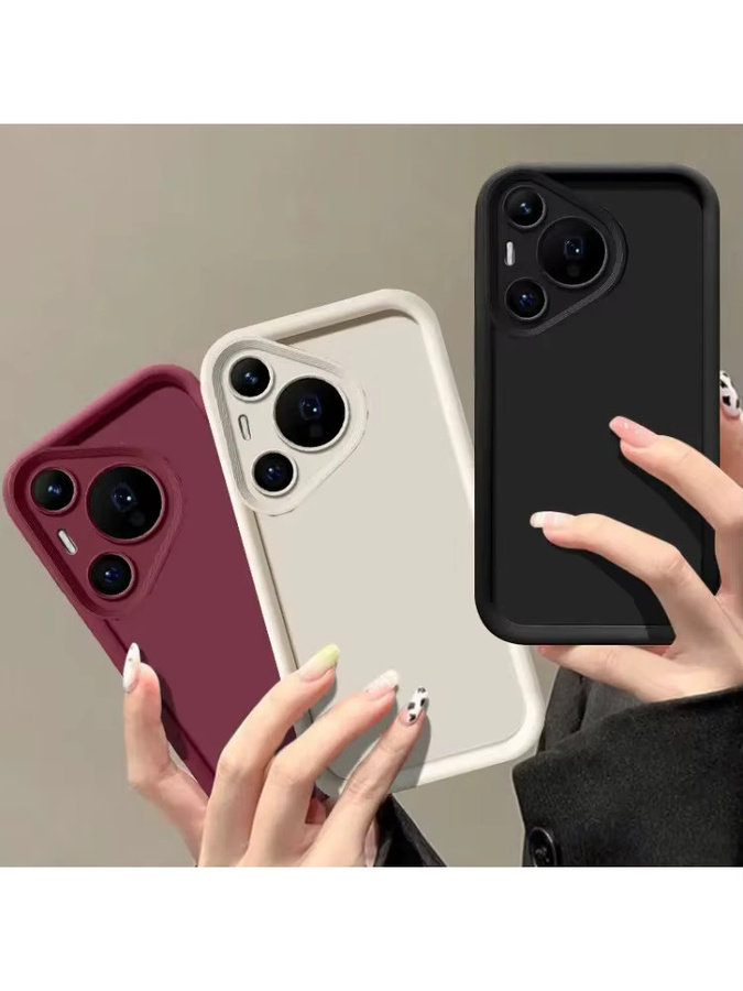 Stoßfeste Schutzhülle für Huawei Pura 70, Pura 70 Pro und Pura 70 Ultra in Braun - Bild 3