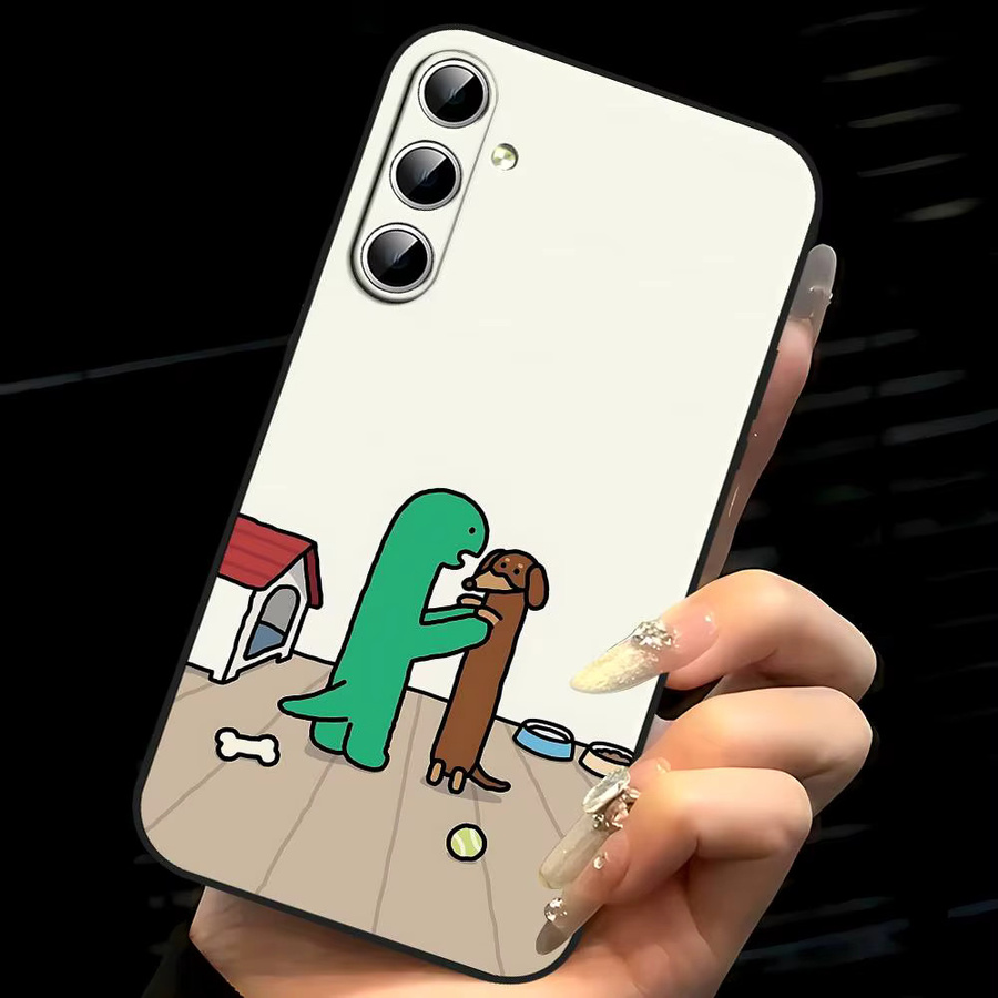 Mesuca J-Joguman Dinosaurier Handyhülle für Samsung Galaxy S21 S22 S23 S24 S25 S26 Ultra FE Plus 5G A52S Soft Cover, Mehrfarbig - Bild 6