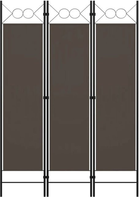 vidaXL 3-teiliger Raumteiler mit Kreisdesign in Anthrazit, B: 120 cm, H: 229 cm - Bild 1