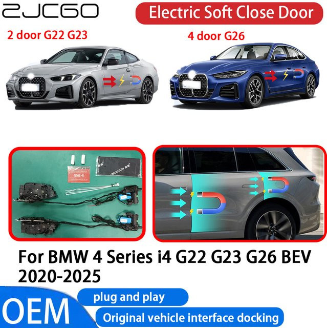 ZJCGO Automatisches elektrisches Soft-Close-Türschließer-System für BMW 4er Serie I4 G22 G23 G26 BEV (2020-2025) OEM Plug-and-Play - Bild 1